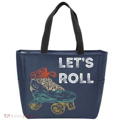Let's Roll Roller Skating Roller Skater Skating Rink Tote Bag