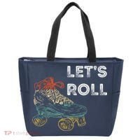 Let's Roll Roller Skating Roller Skater Skating Rink Tote Bag thumb 0