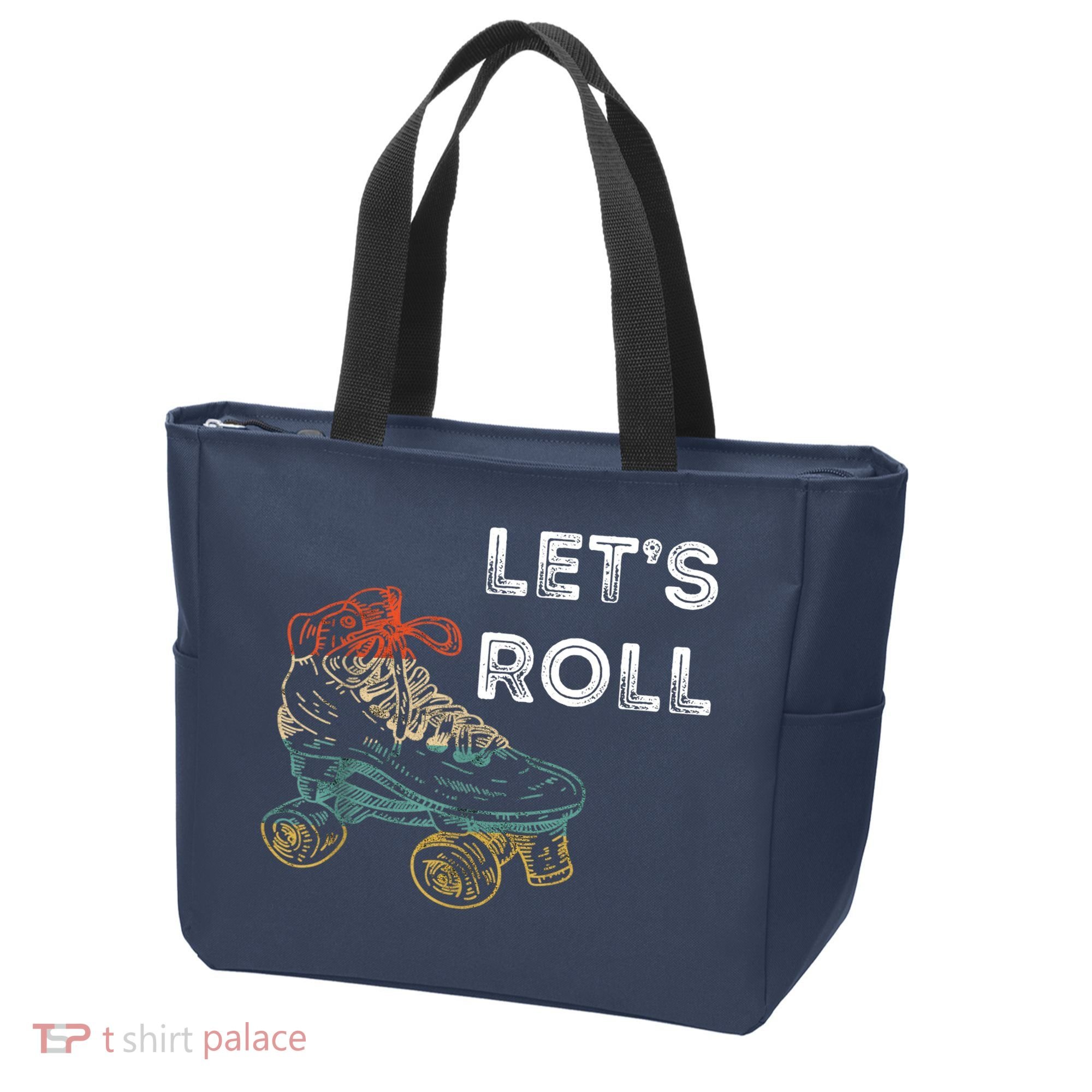 Let's Roll Roller Skating Roller Skater Skating Rink Tote Bag