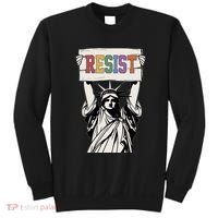 Liberal Resist Statue Of Liberty With Resist Feminist Sweatshirt thumb 0