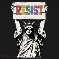 Liberal Resist Statue Of Liberty With Resist Feminist Mousepad thumb 1