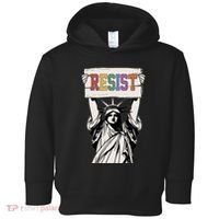 Liberal Resist Statue Of Liberty With Resist Feminist Toddler Hoodie thumb 0