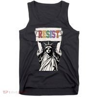 Liberal Resist Statue Of Liberty With Resist Feminist Tank Top thumb 0