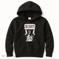 Liberal Resist Statue Of Liberty With Resist Feminist Kids Hoodie thumb 0