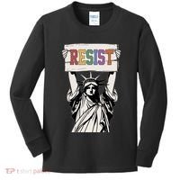Liberal Resist Statue Of Liberty With Resist Feminist Kids Long Sleeve Shirt thumb 0