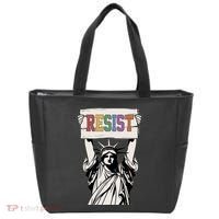 Liberal Resist Statue Of Liberty With Resist Feminist Tote Bag thumb 0