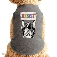 Liberal Resist Statue Of Liberty With Resist Feminist Doggie Tank thumb 0