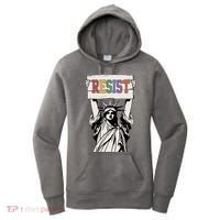 Liberal Resist Statue Of Liberty With Resist Feminist Women's Hoodie thumb 0