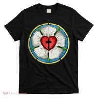 LUTHER ROSE SEAL LUTHERAN SYMBOL CHRISTIAN CROSS T-Shirt thumb 0