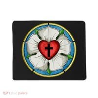 LUTHER ROSE SEAL LUTHERAN SYMBOL CHRISTIAN CROSS Mousepad thumb 0