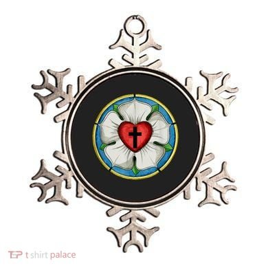 LUTHER ROSE SEAL LUTHERAN SYMBOL CHRISTIAN CROSS Ornament