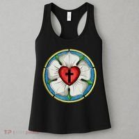 LUTHER ROSE SEAL LUTHERAN SYMBOL CHRISTIAN CROSS Women's Tank Top thumb 3