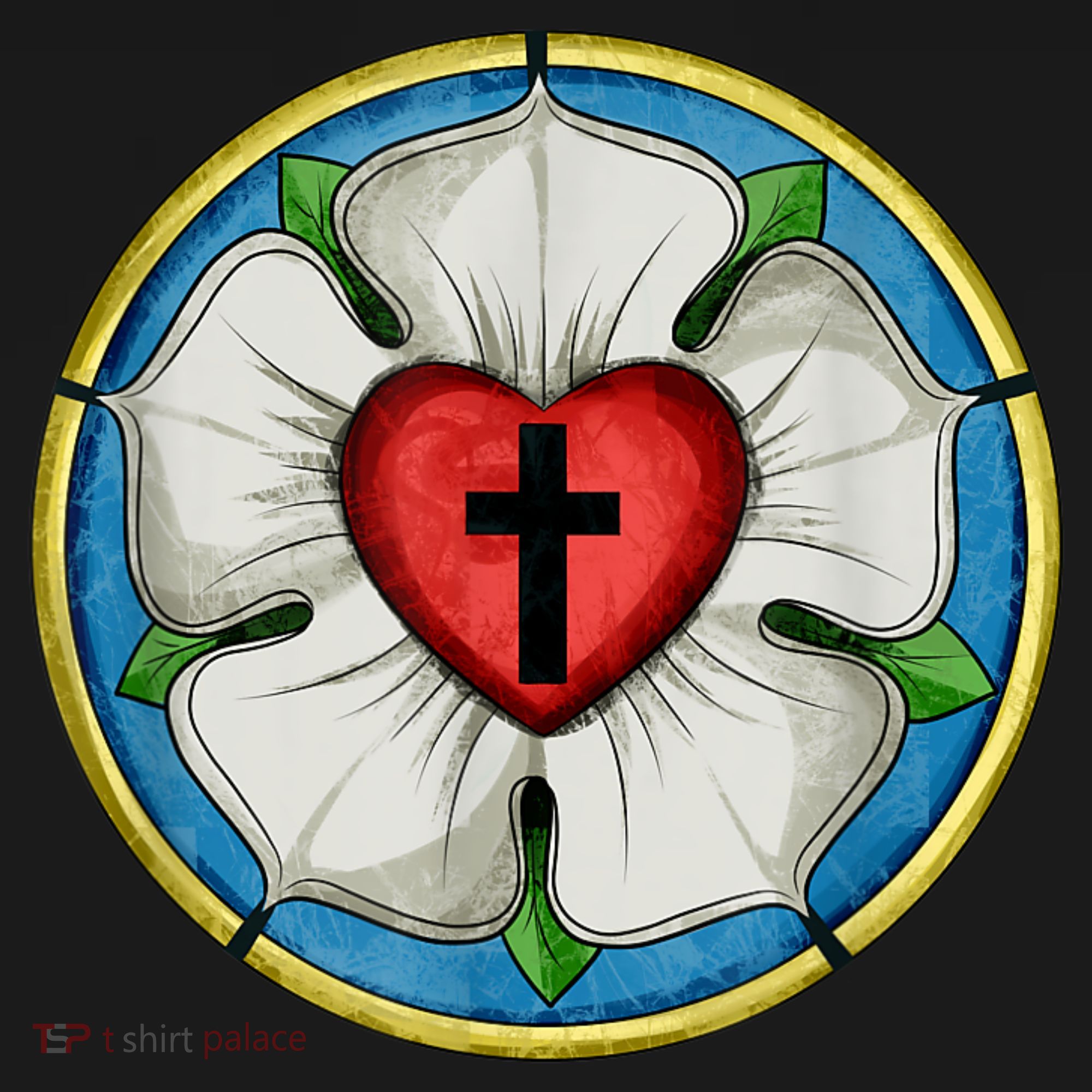 LUTHER ROSE SEAL LUTHERAN SYMBOL CHRISTIAN CROSS Visor