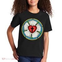 LUTHER ROSE SEAL LUTHERAN SYMBOL CHRISTIAN CROSS Kids T-Shirt thumb 2