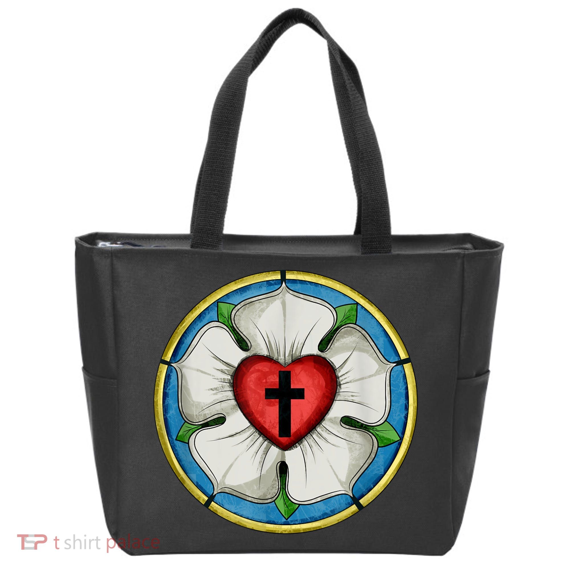 LUTHER ROSE SEAL LUTHERAN SYMBOL CHRISTIAN CROSS Tote Bag