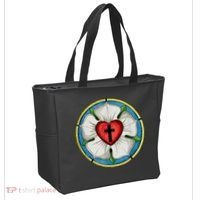 LUTHER ROSE SEAL LUTHERAN SYMBOL CHRISTIAN CROSS Tote Bag thumb 2