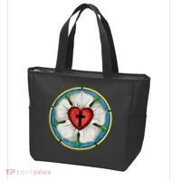 LUTHER ROSE SEAL LUTHERAN SYMBOL CHRISTIAN CROSS Tote Bag thumb 3