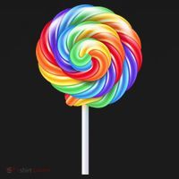 Lollipop Rainbow Sucker Candy Costume Halloween Long Sleeve Shirt thumb 2