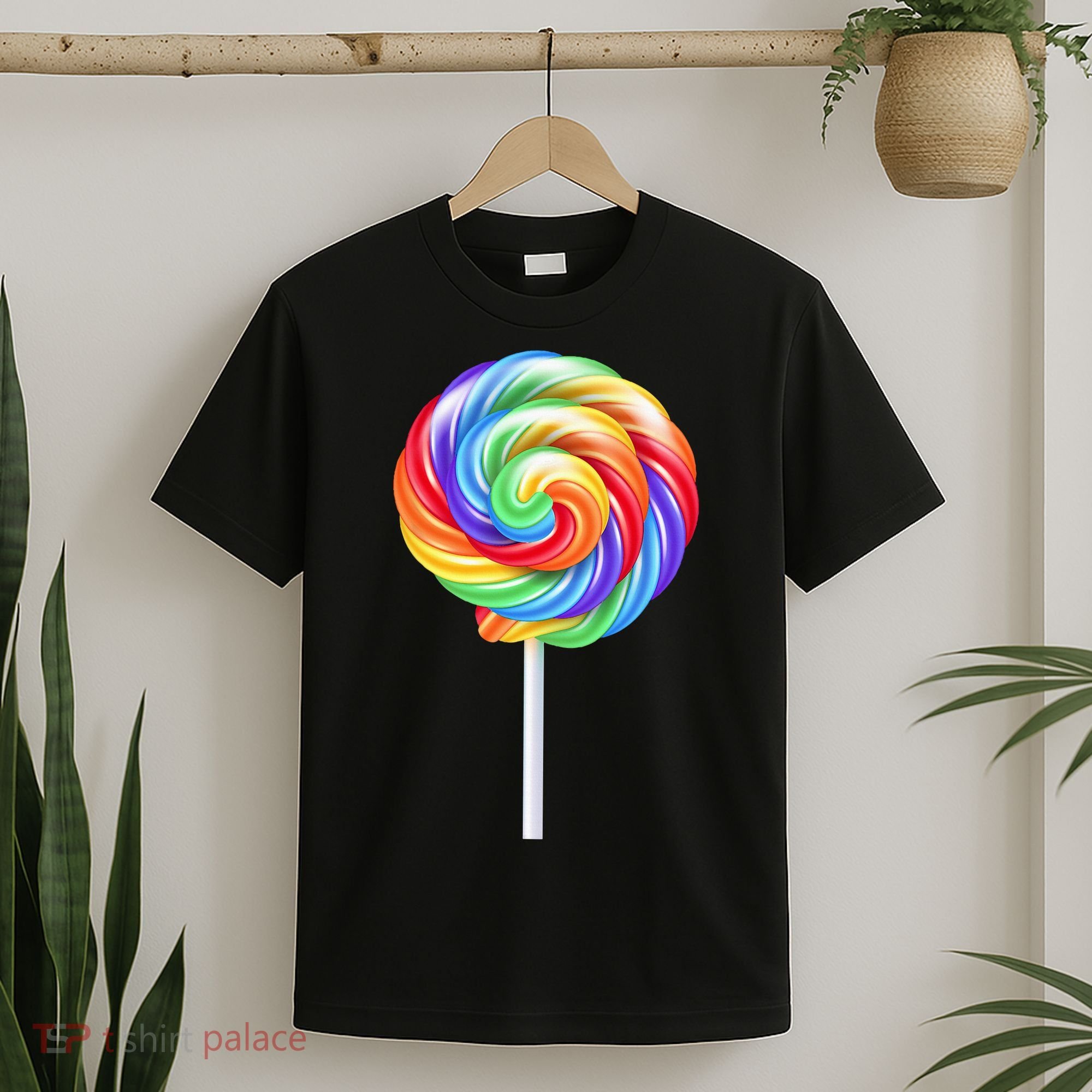 Lollipop Rainbow Sucker Candy Costume Halloween T-Shirt
