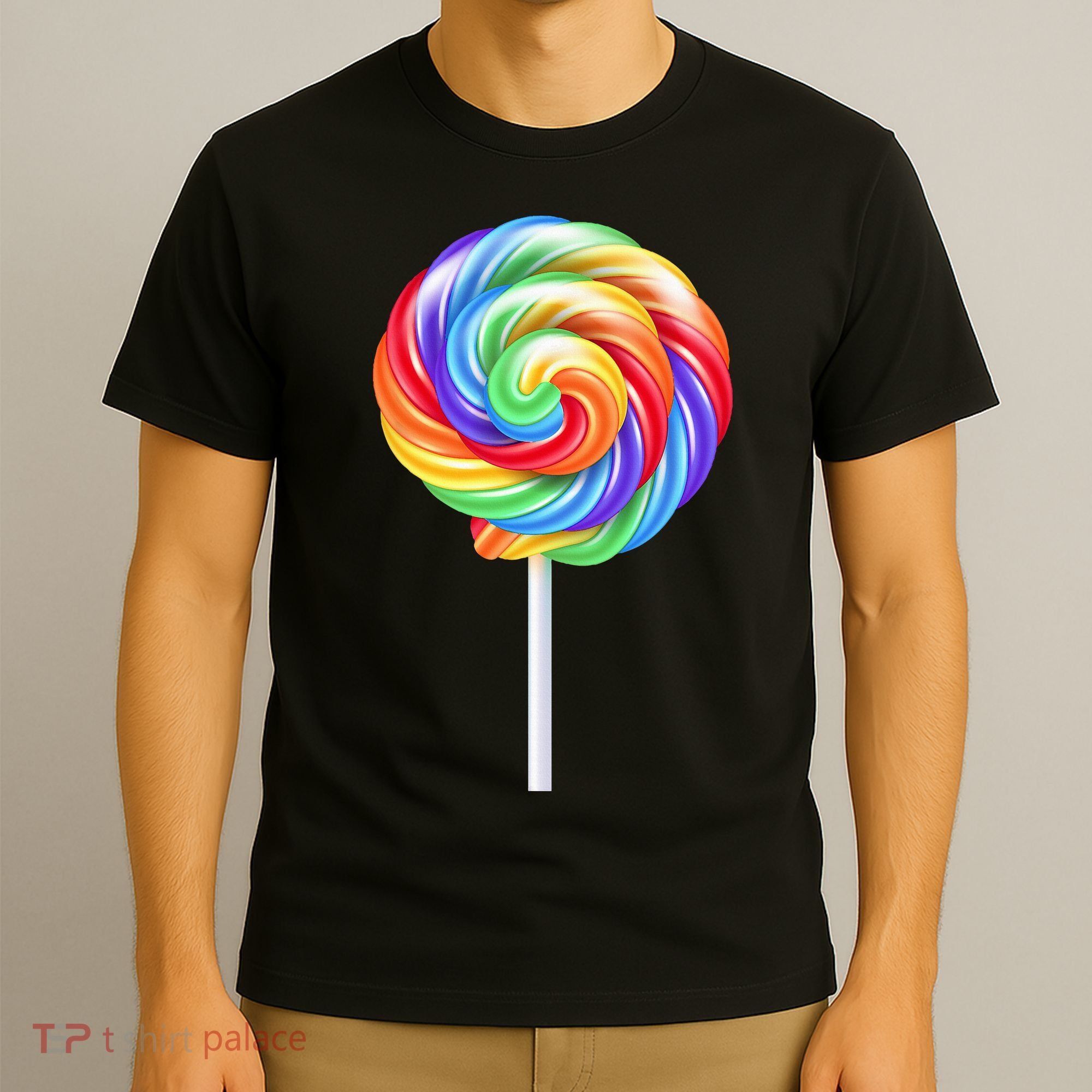 Lollipop Rainbow Sucker Candy Costume Halloween T-Shirt