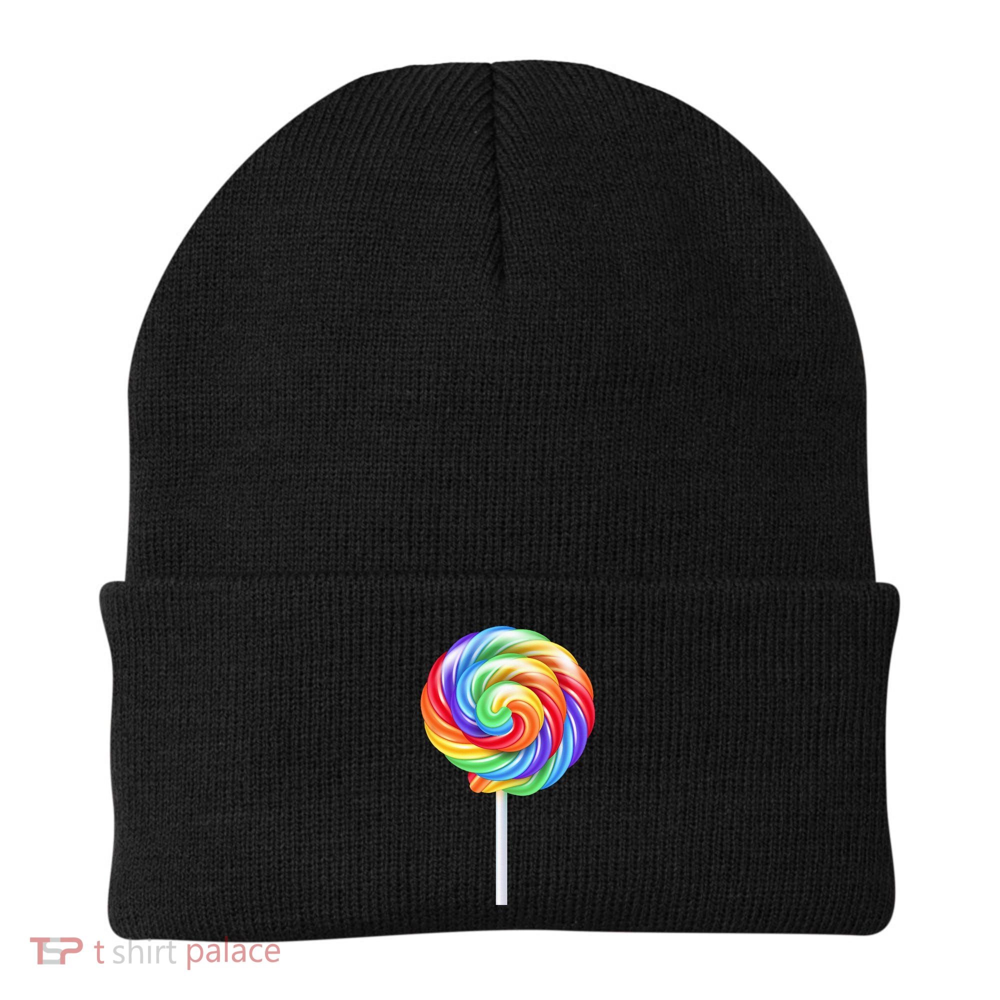 Lollipop Rainbow Sucker Candy Costume Halloween Beanie