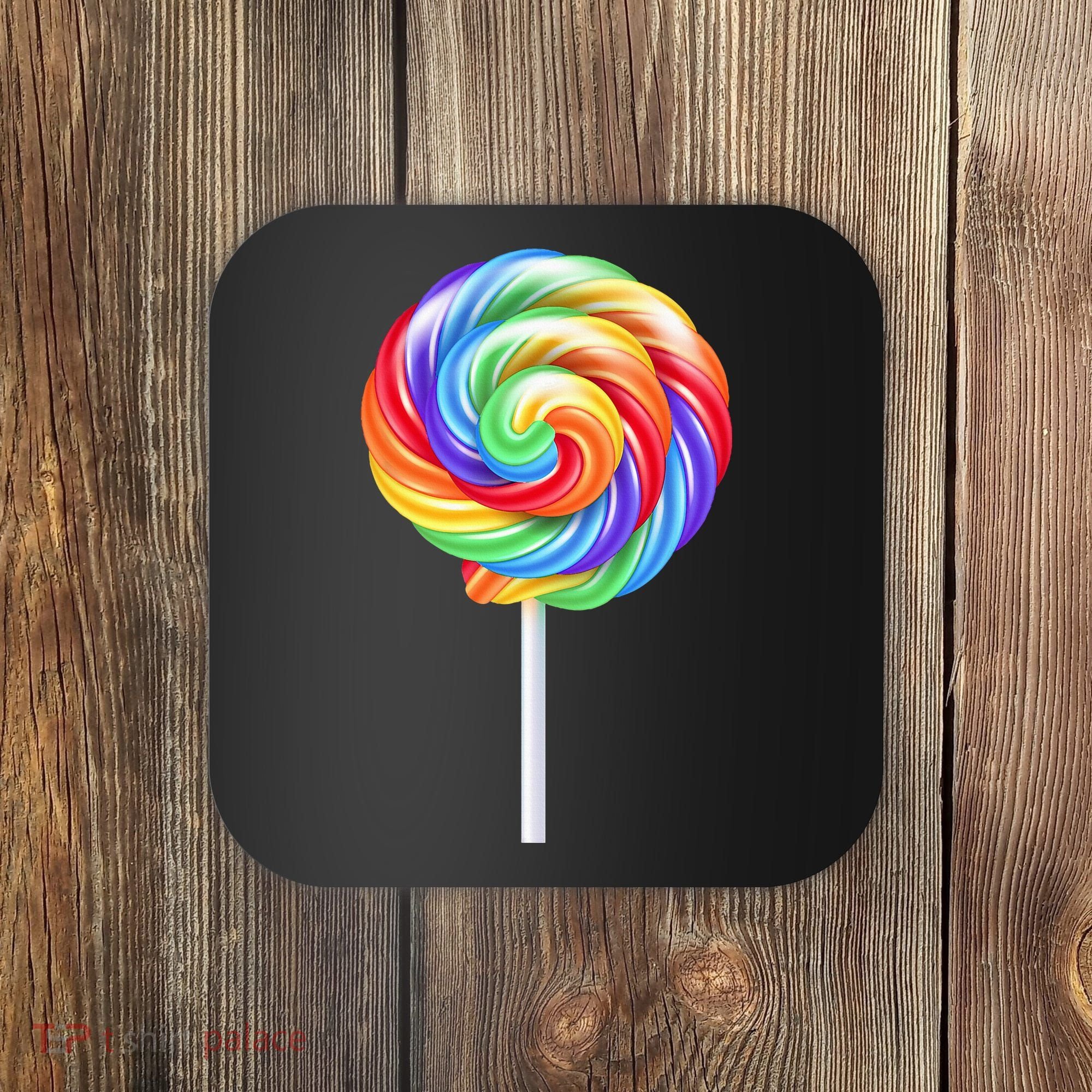 Lollipop Rainbow Sucker Candy Costume Halloween Coaster