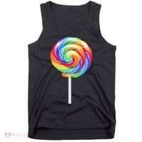 Lollipop Rainbow Sucker Candy Costume Halloween Tank Top thumb 0