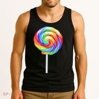 Lollipop Rainbow Sucker Candy Costume Halloween Tank Top thumb 3