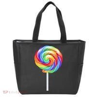Lollipop Rainbow Sucker Candy Costume Halloween Tote Bag thumb 0