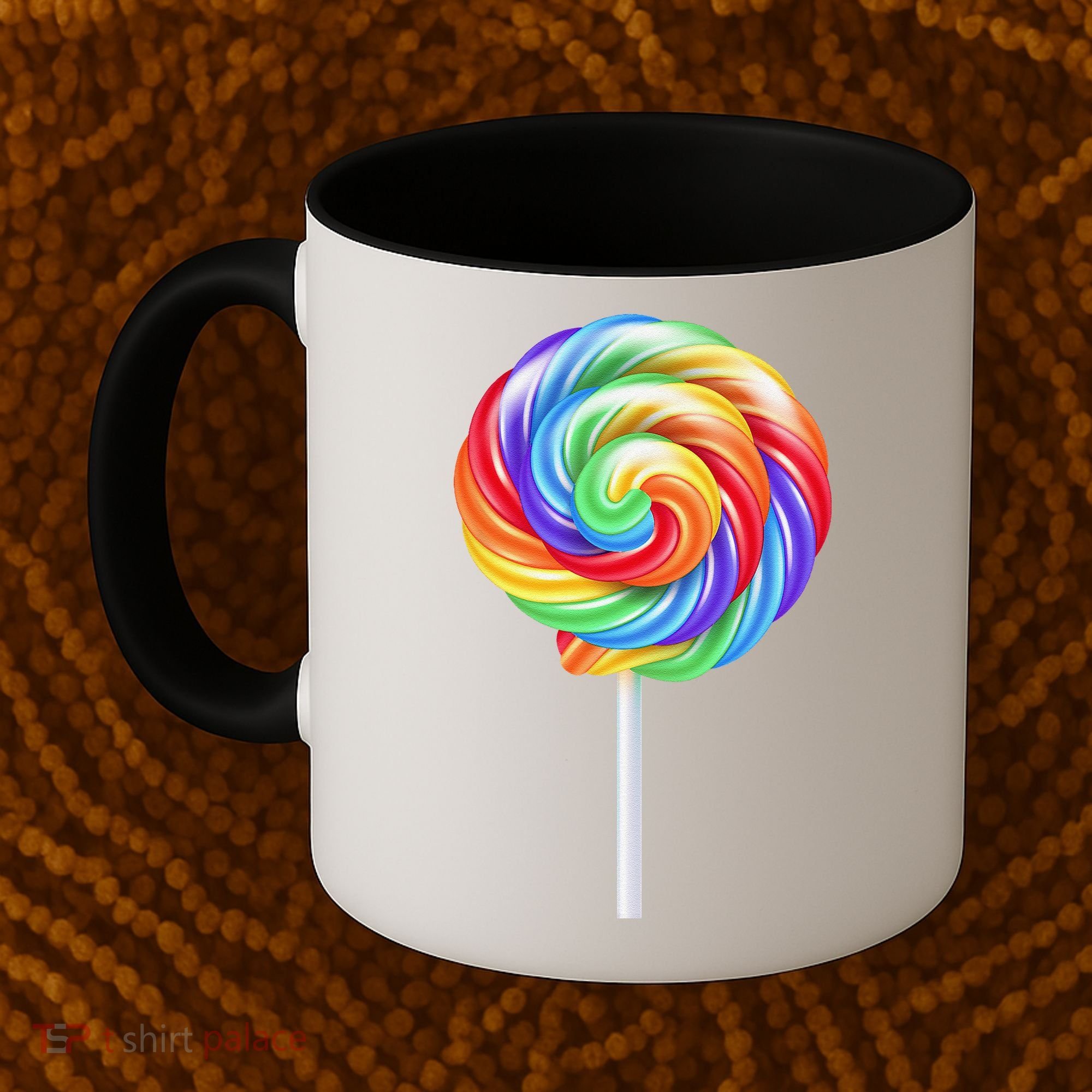 Lollipop Rainbow Sucker Candy Costume Halloween Coffee Mug