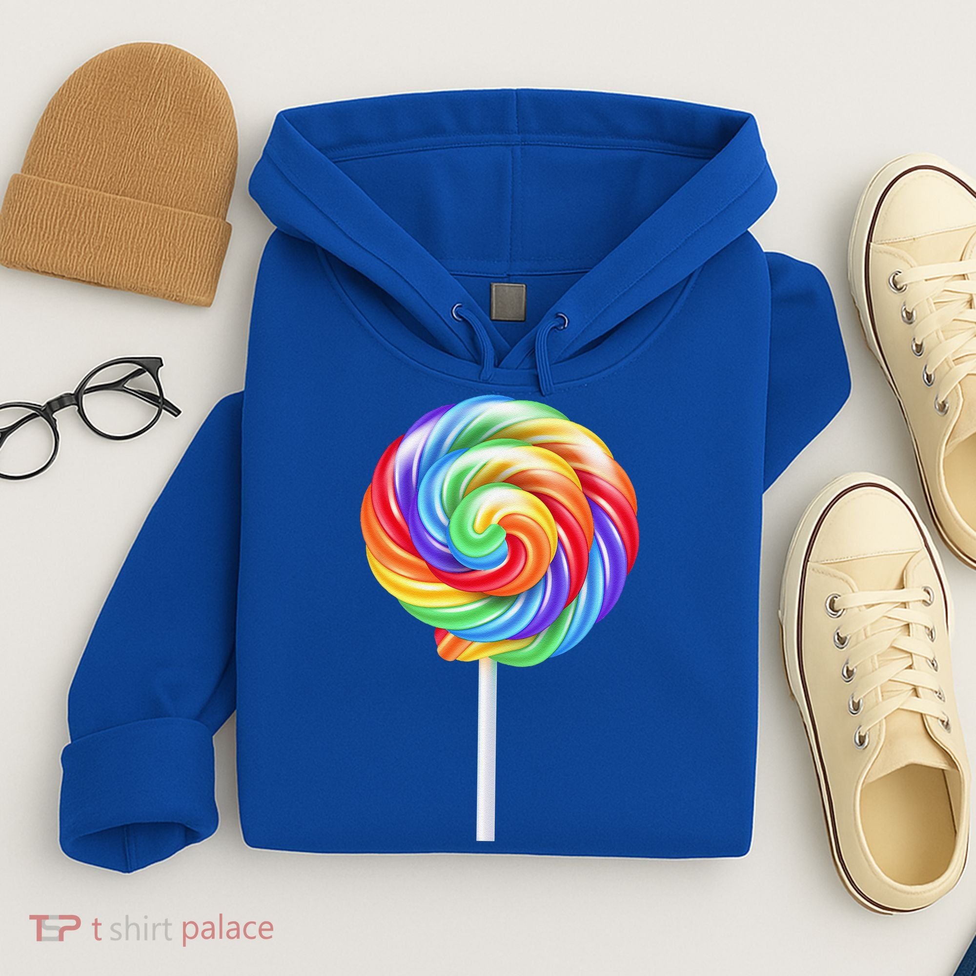 Lollipop Rainbow Sucker Candy Costume Halloween Hoodie
