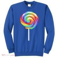 Lollipop Rainbow Sucker Candy Costume Halloween Sweatshirt thumb 0