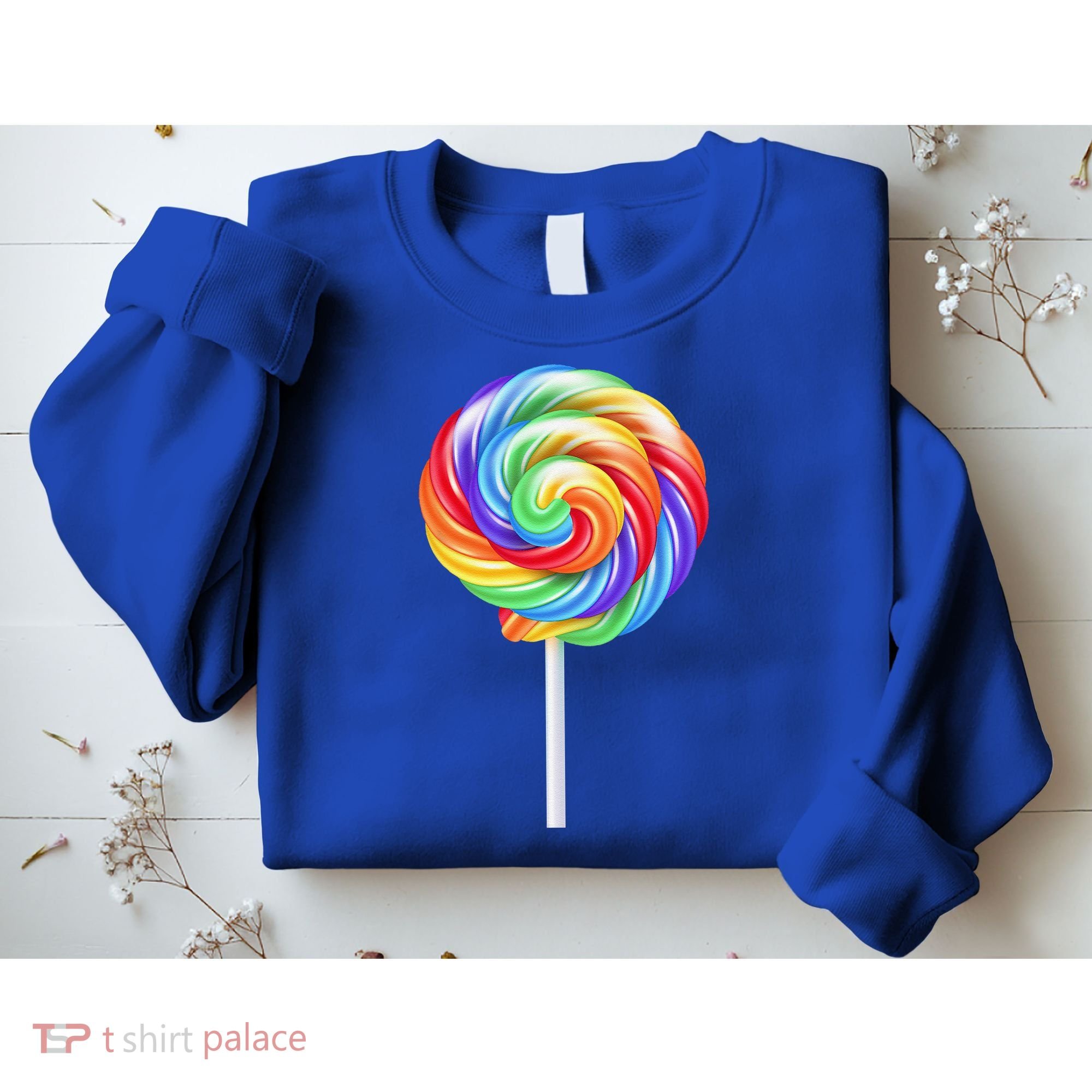Lollipop Rainbow Sucker Candy Costume Halloween Sweatshirt