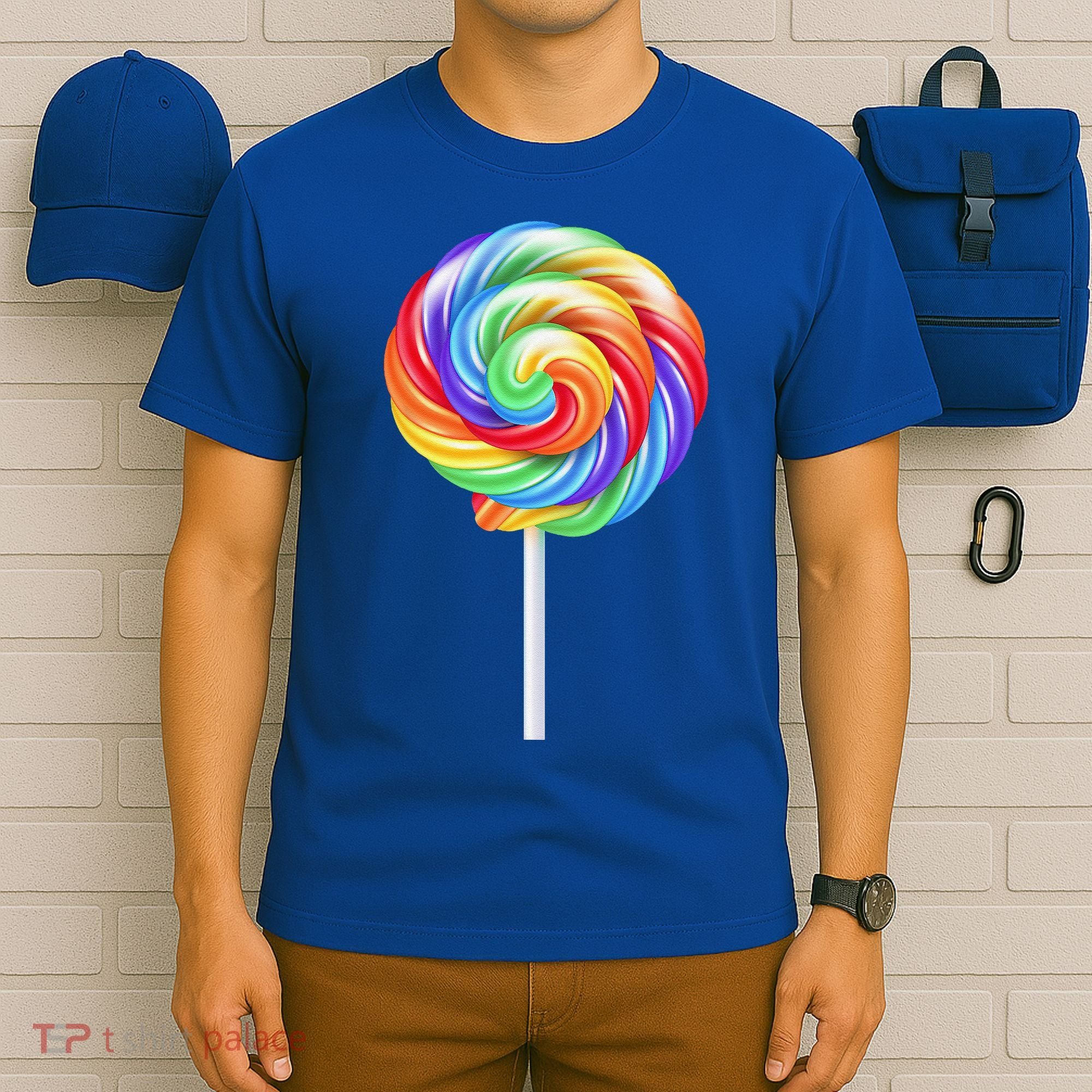 Lollipop Rainbow Sucker Candy Costume Halloween T-Shirt