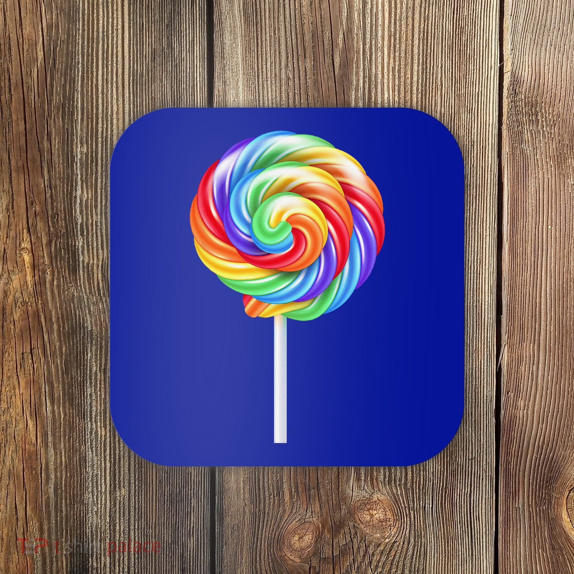 Lollipop Rainbow Sucker Candy Costume Halloween Coaster