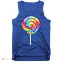 Lollipop Rainbow Sucker Candy Costume Halloween Tank Top thumb 0