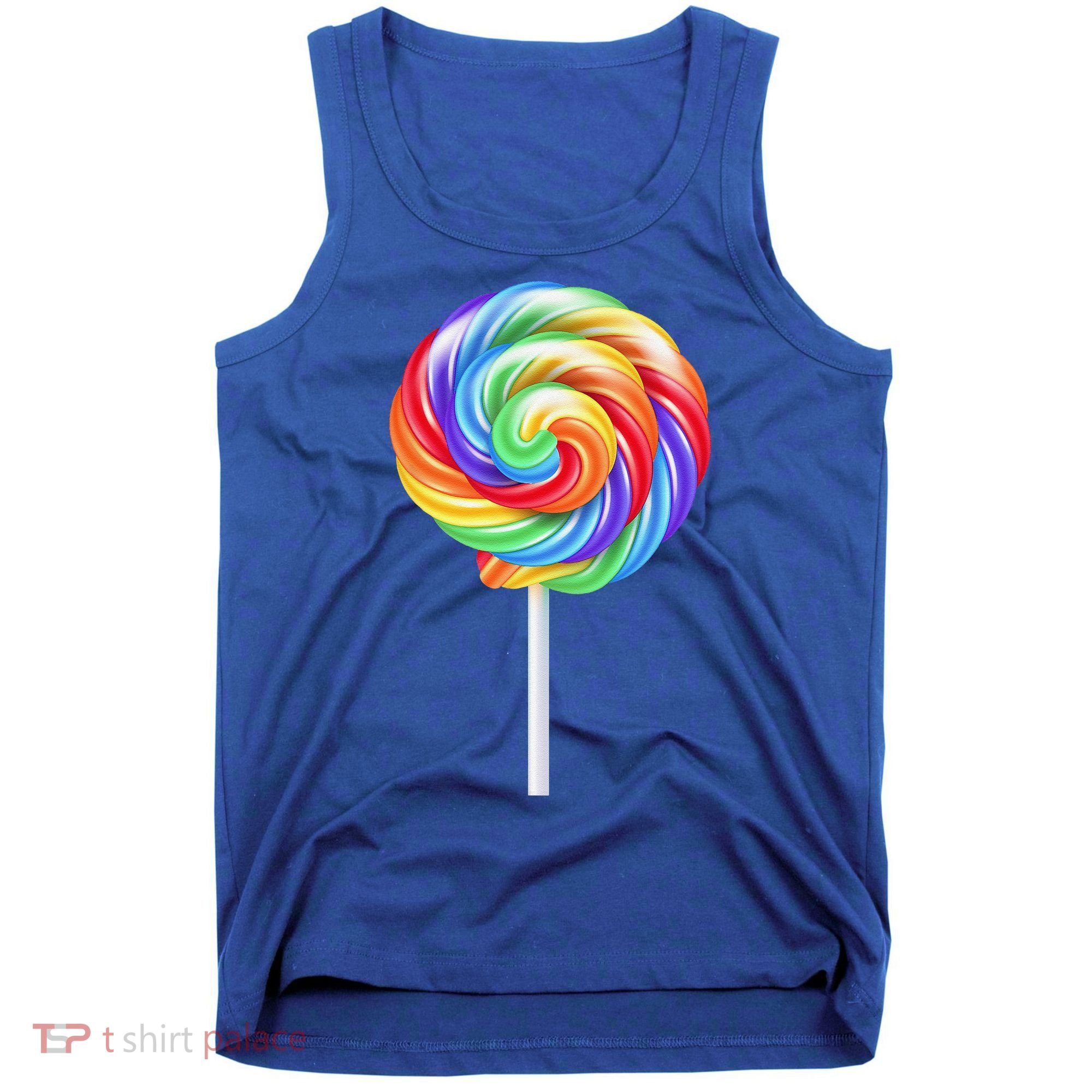 Lollipop Rainbow Sucker Candy Costume Halloween Tank Top