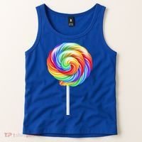 Lollipop Rainbow Sucker Candy Costume Halloween Tank Top thumb 2