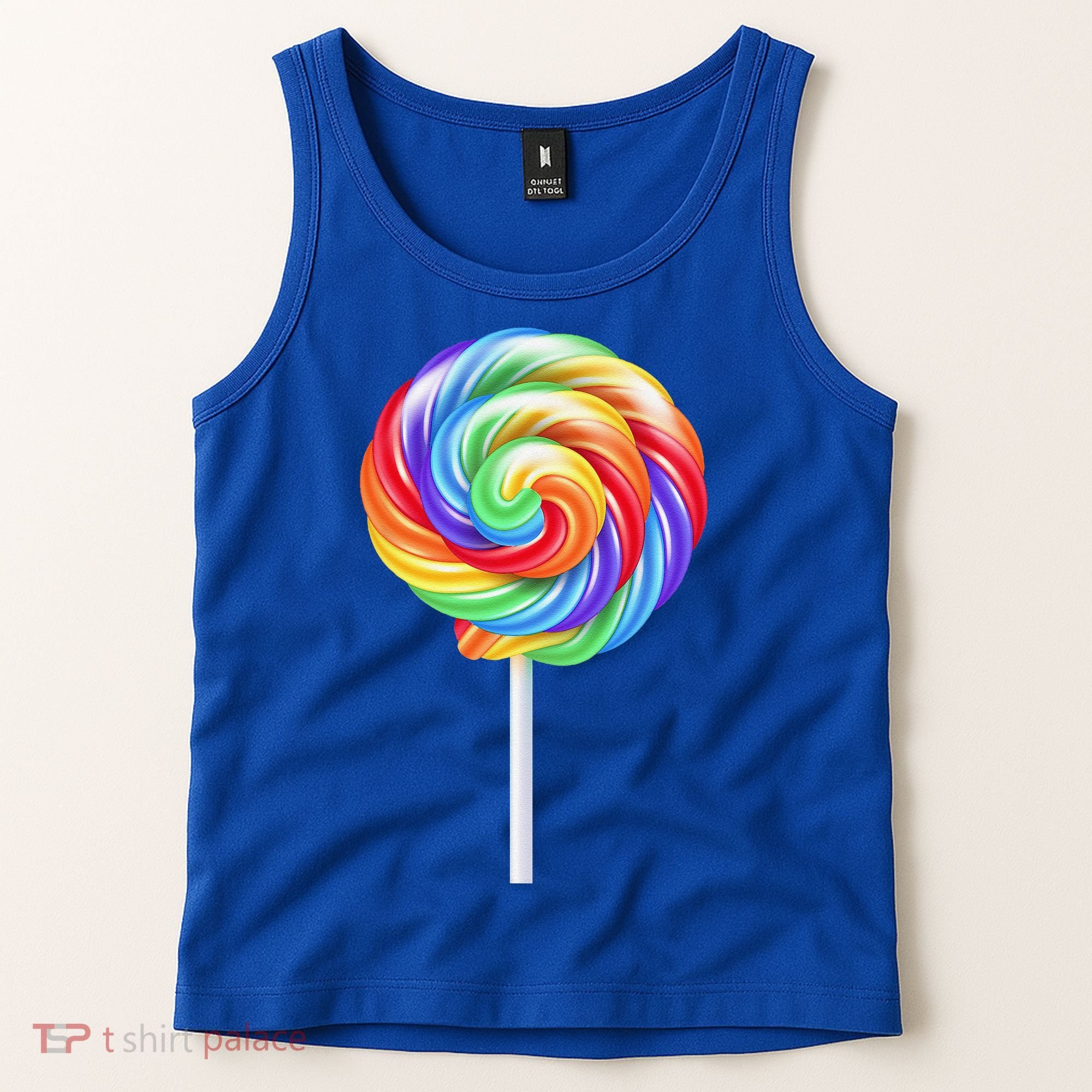Lollipop Rainbow Sucker Candy Costume Halloween Tank Top