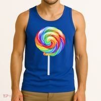 Lollipop Rainbow Sucker Candy Costume Halloween Tank Top thumb 3