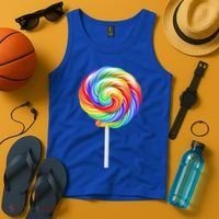 Lollipop Rainbow Sucker Candy Costume Halloween Tank Top thumb 4