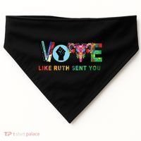 Like Ruth Sent You I Dissent Vote USA-Made Doggie Bandana thumb 0