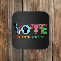 Like Ruth Sent You I Dissent Vote Coaster thumb 0