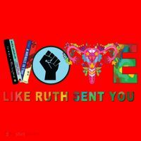 Like Ruth Sent You I Dissent Vote Santa Hat thumb 1