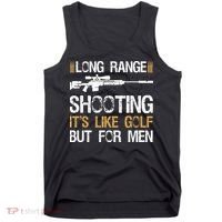 Long Range Shooting It's Like Golf But Sniper Tank Top thumb 0