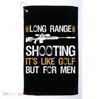 Long Range Shooting It's Like Golf But Sniper Golf Towel thumb 0