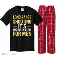 Long Range Shooting Its Like Golf But Kids Plaid Pajama Set thumb 0
