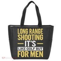 Long Range Shooting Its Like Golf But Tote Bag thumb 0