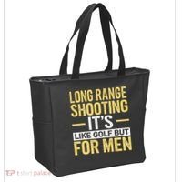 Long Range Shooting Its Like Golf But Tote Bag thumb 2