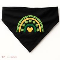 Lucky Rainbow St Patrick's Day USA-Made Doggie Bandana thumb 0